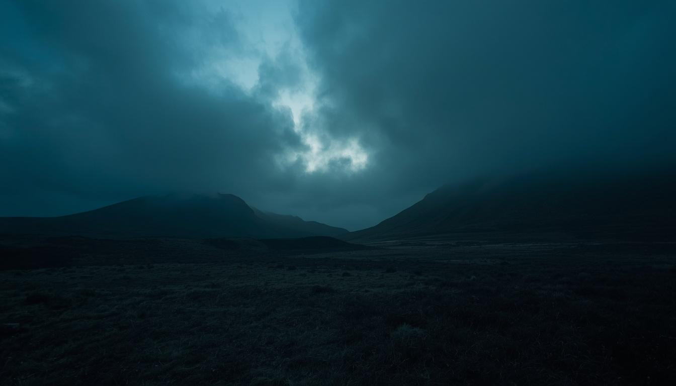 Scottish Highlands at dusk